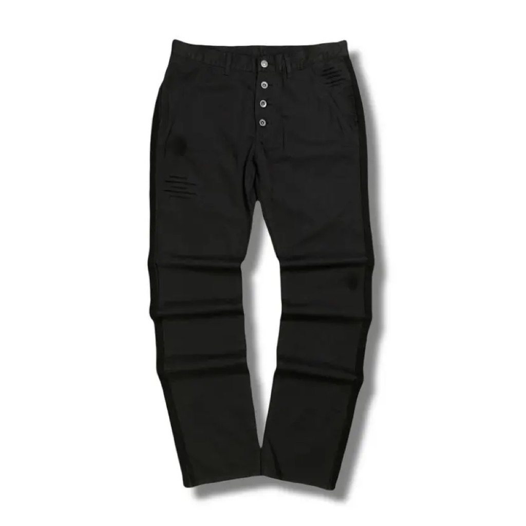PPFM Distressed Casual Black Pants