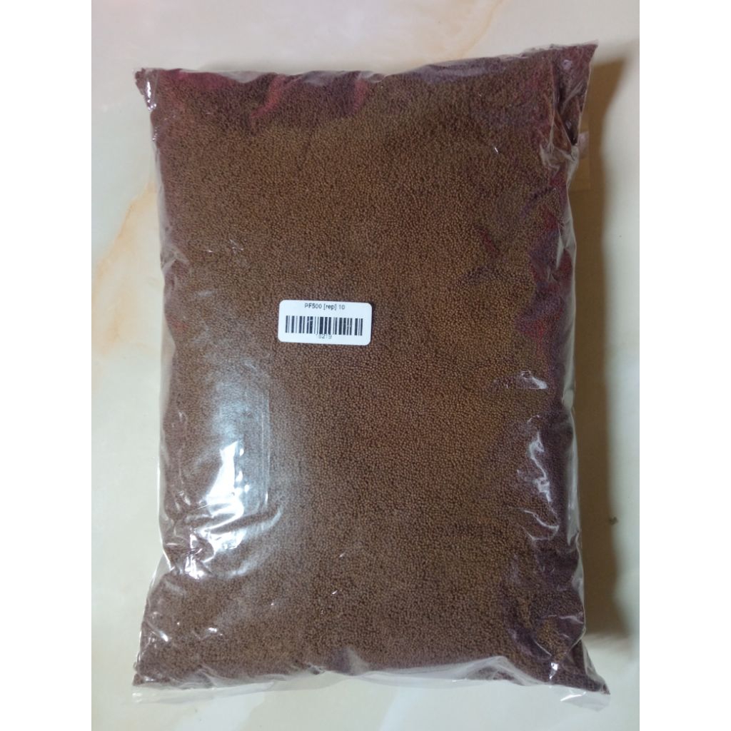 Pakan Ikan burayak Pelet PRIMA FEED PF500, PAKAN BENIH IKAN Mujair, Nila, DLL