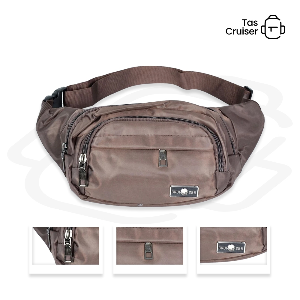 Tas Pinggang Selempang Pria Wanita TasCruiser Sporty Multifungsi Travel, Anti Air, Unisex, Ringan 31
