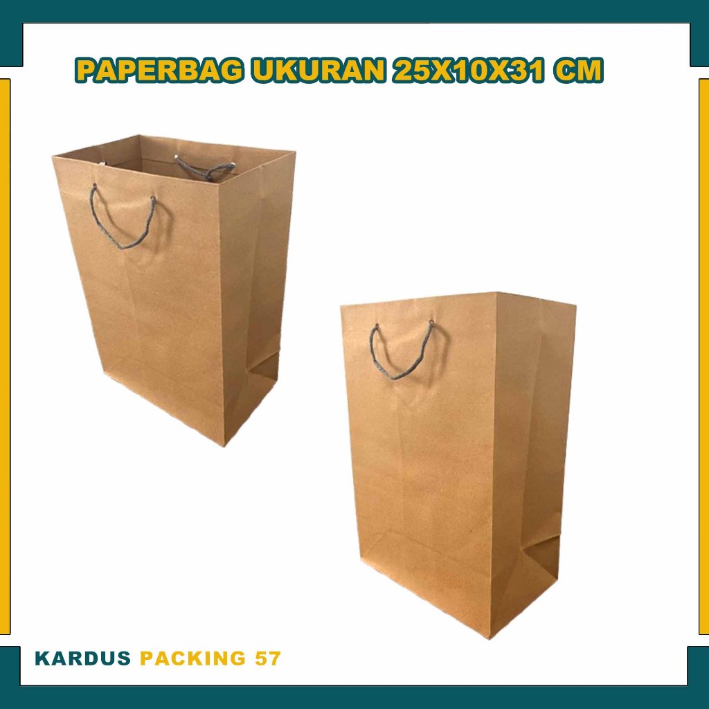 

Paper Bag 25x10x31 Cm (PAKET 12 PCS) / Tas Kertas / Tas Kado / Tas Souvenir