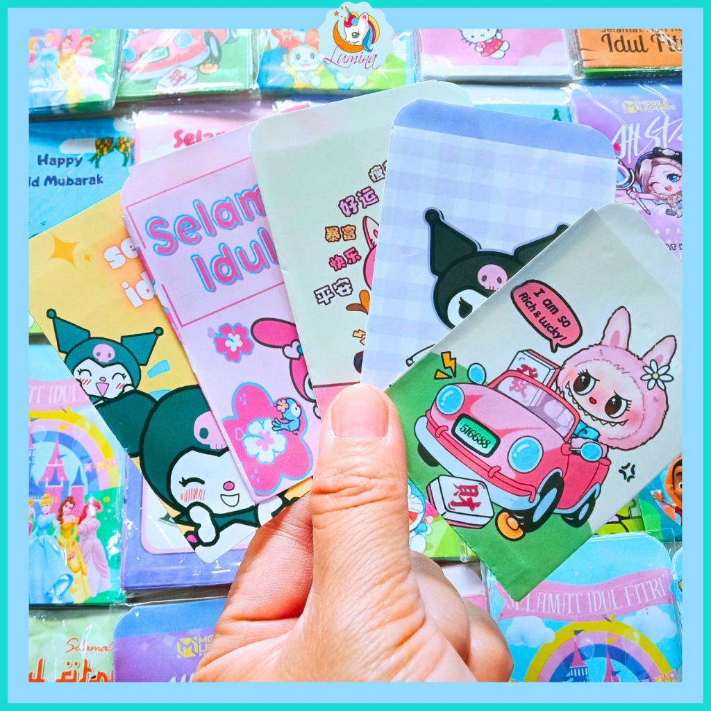 

Amplop Lebaran Idul Fitri Motif Karakter Kartun Lucu isi 10