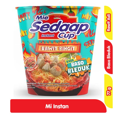

SEDAAP CUP ALL VARIAN GORENG SOTO KARI SPESIAL SPICY CHICKEN BASO BLEDUG AYAM JERIT