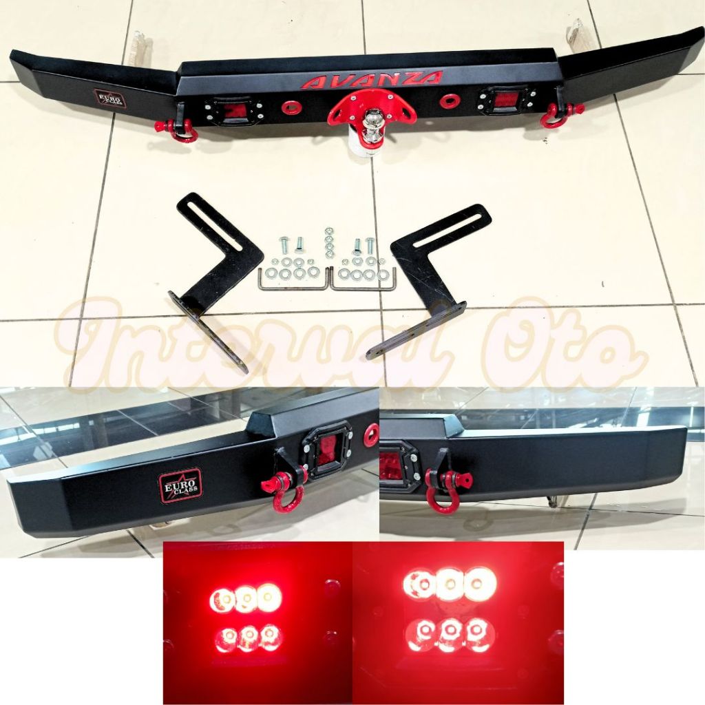 Towing Belakang Mobil Avanza 2022-2025 Tanduk Bumper Custom Emboss