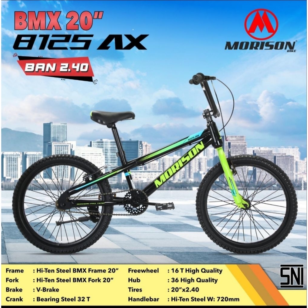 Sepeda Anak BMX Morison 8125 AX 20Inch Ban 2.40