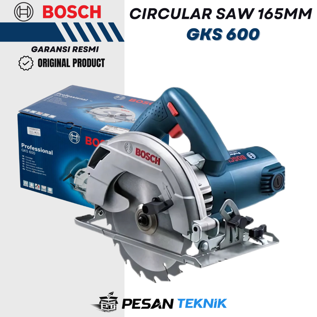 Mesin Gergaji Kayu Serkel Circular Saw 165MM BOSCH GKS 600