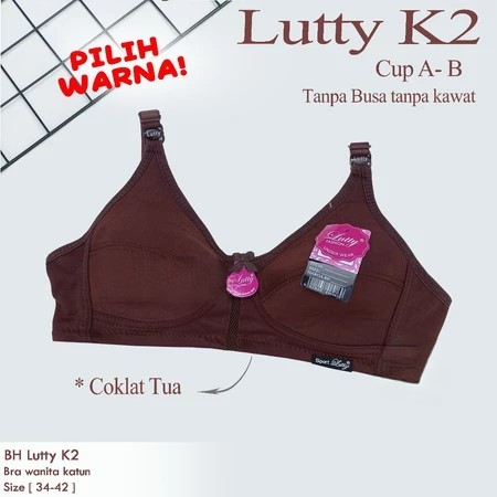 BH Lutty Sport Tanpa Busa Kait 2 Sport Bra Lutty BRA Lutty Sport - Dengan  Warna ( )