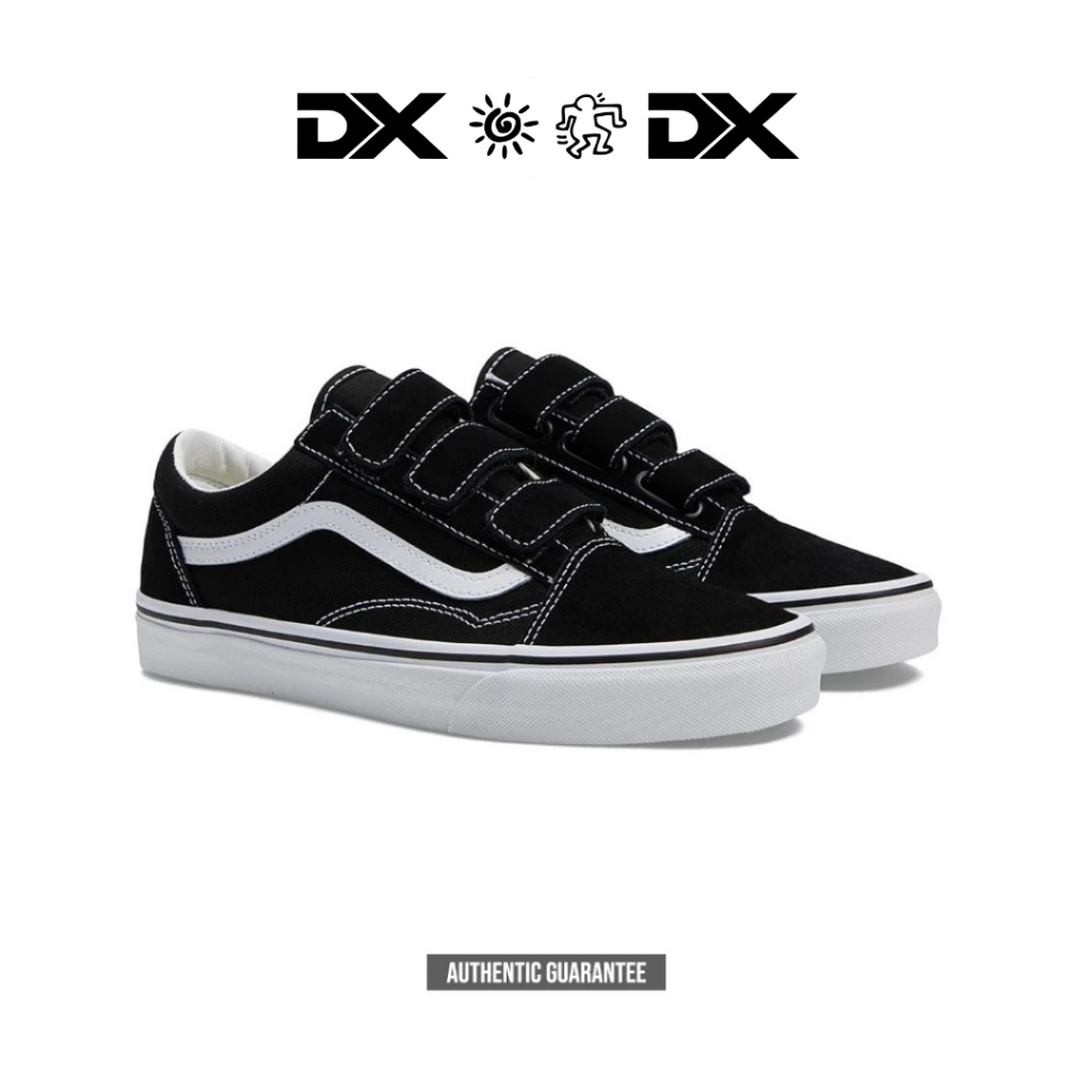 Vans Old Skool Velcro Classic Black White Original