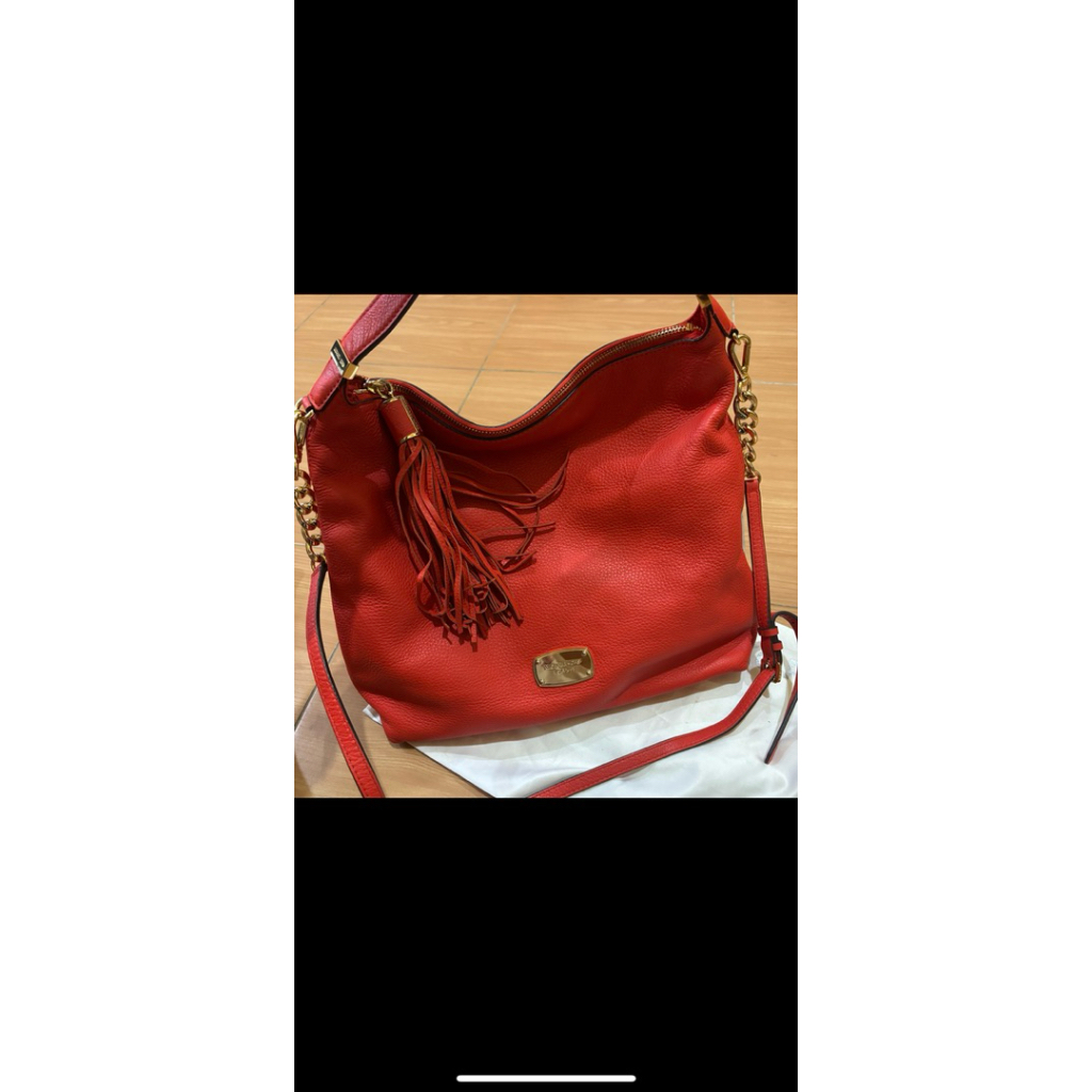 Tas MK Orange kulit asli