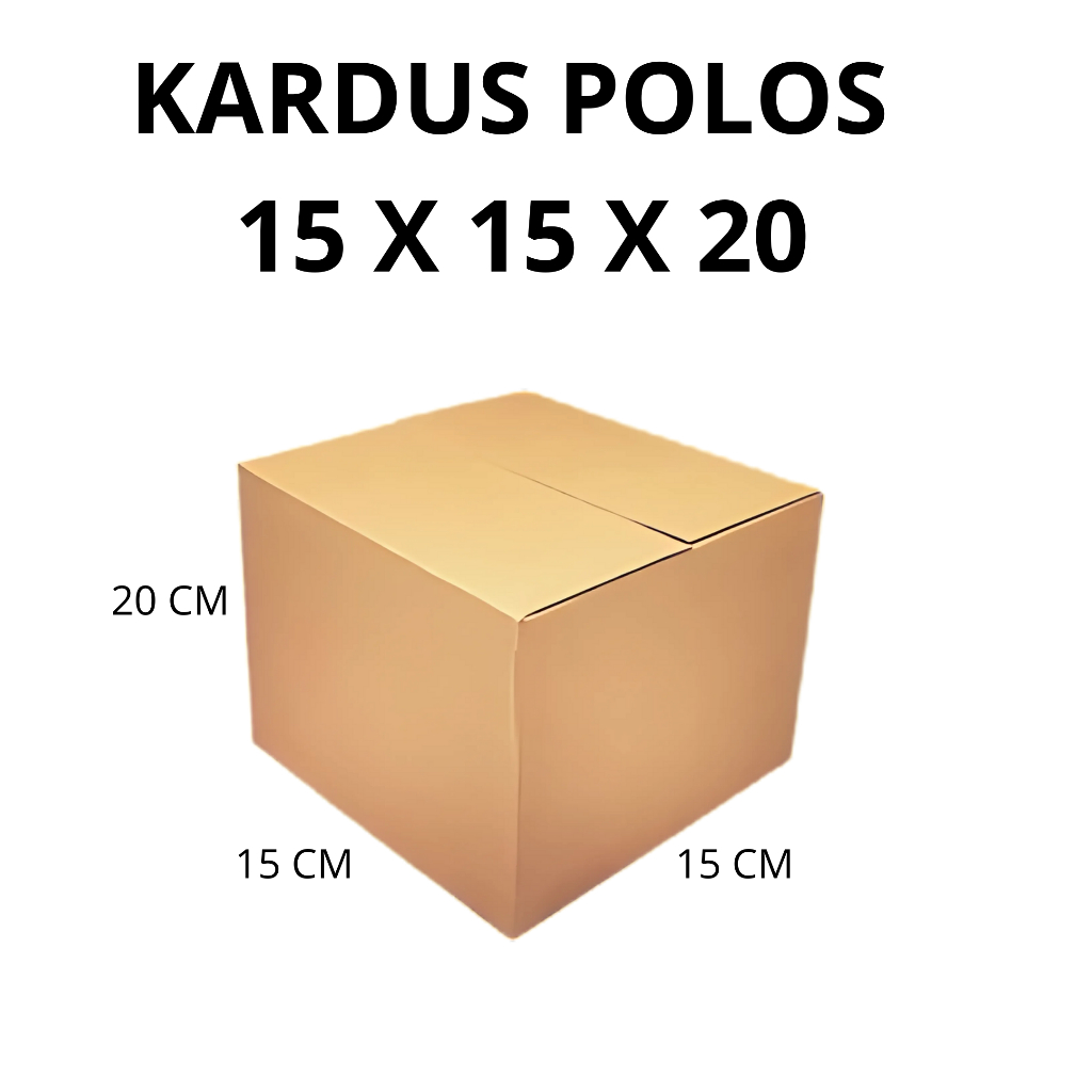 

Kotak Packing Polos 15 x 15 x 20 cm Karton Packing Kardus Polos 15X15X20 cm