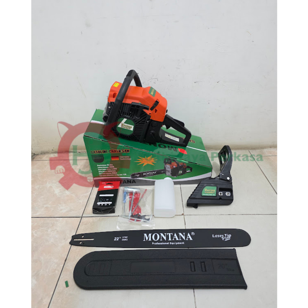 MONTANA Chainsaw CS 6500 Bar 22" Baja Mesin Potong Kayu Gergaji