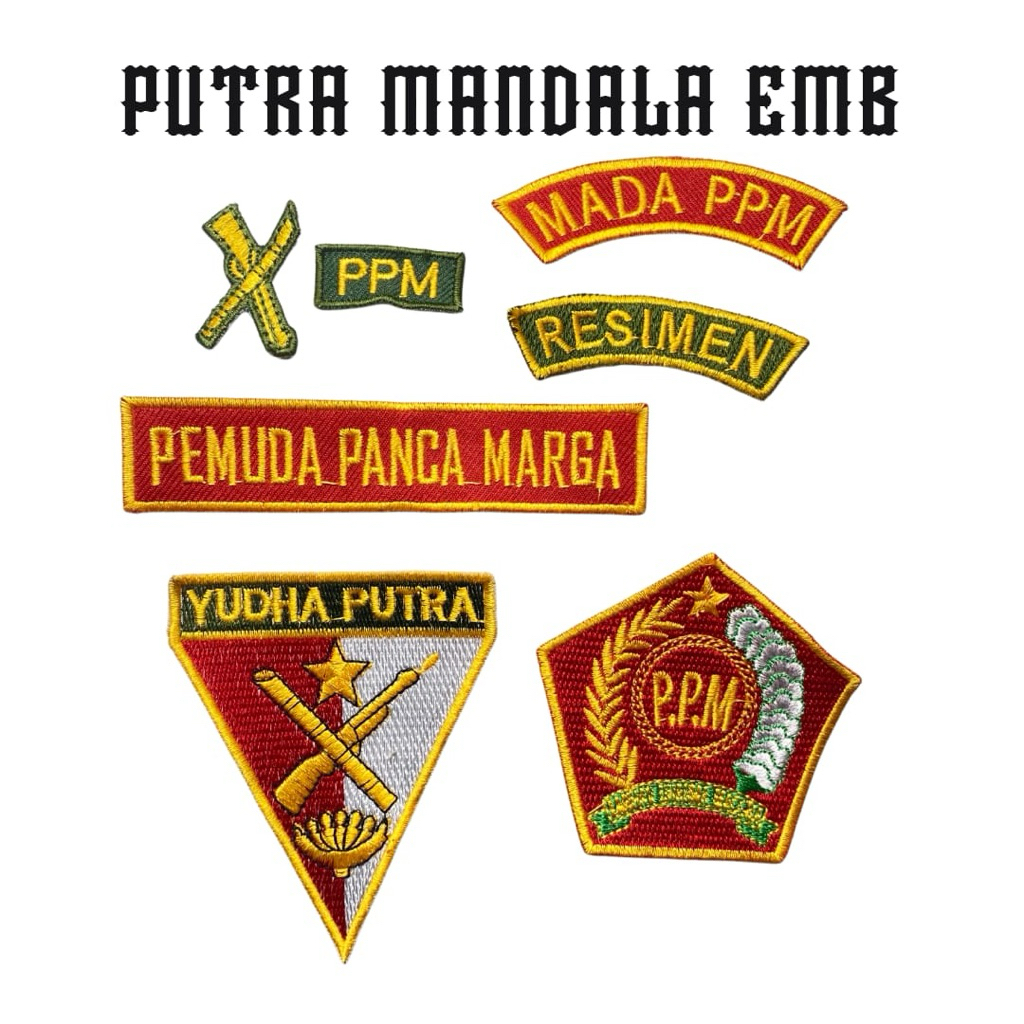 Bordir Patch emblem PPM PDH
