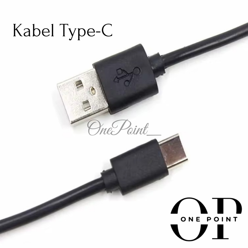 Kabel Data Type C Original USB Powerbank Tipe C 20CM Kabel Charger Pendek