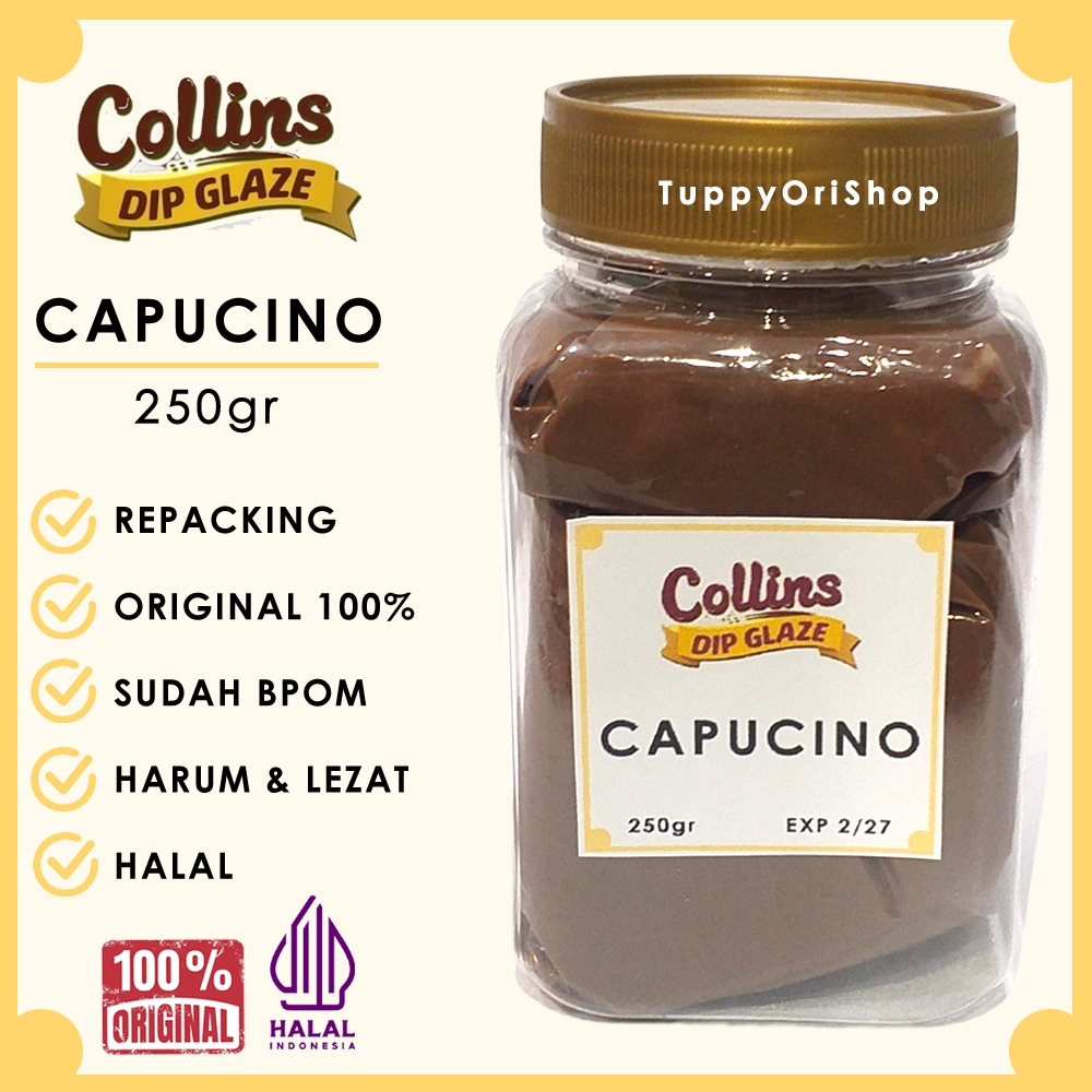 

Collins Dip Glaze Rasa Capucino 250gr Lezat | Selai Capucino untuk Roti, Donat, Kue dan Makanan