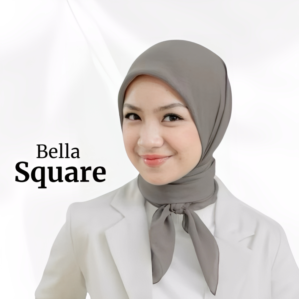 HIJAB BELLA SQUARE POLLYCOTTON LEMBUT KERUDUNG SEGIEMPAT BELLA SQUARE