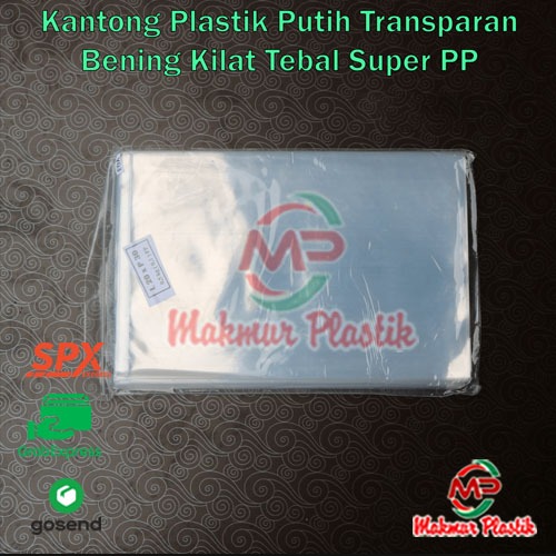 Plastik PP Bening Tebal 0,10 / Plastik PP Kaca / Plastik PP Keripik singkong Kentang Kacang