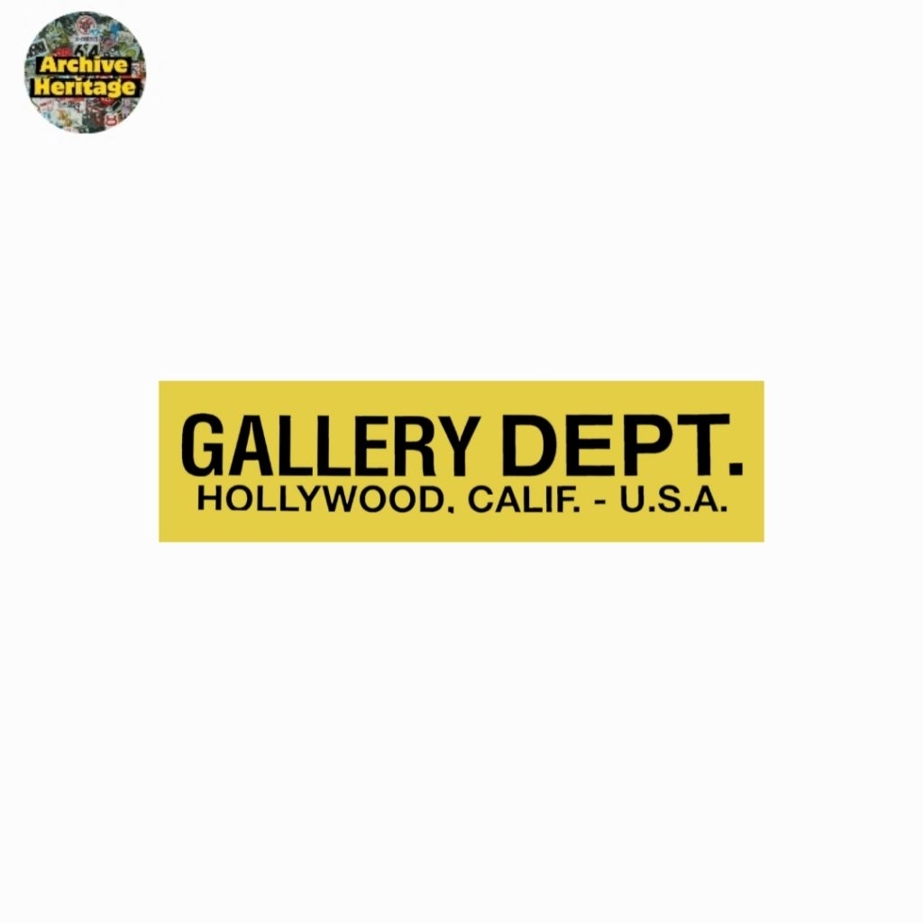 

sticker Gallery Dept Hollywood yellow stiker