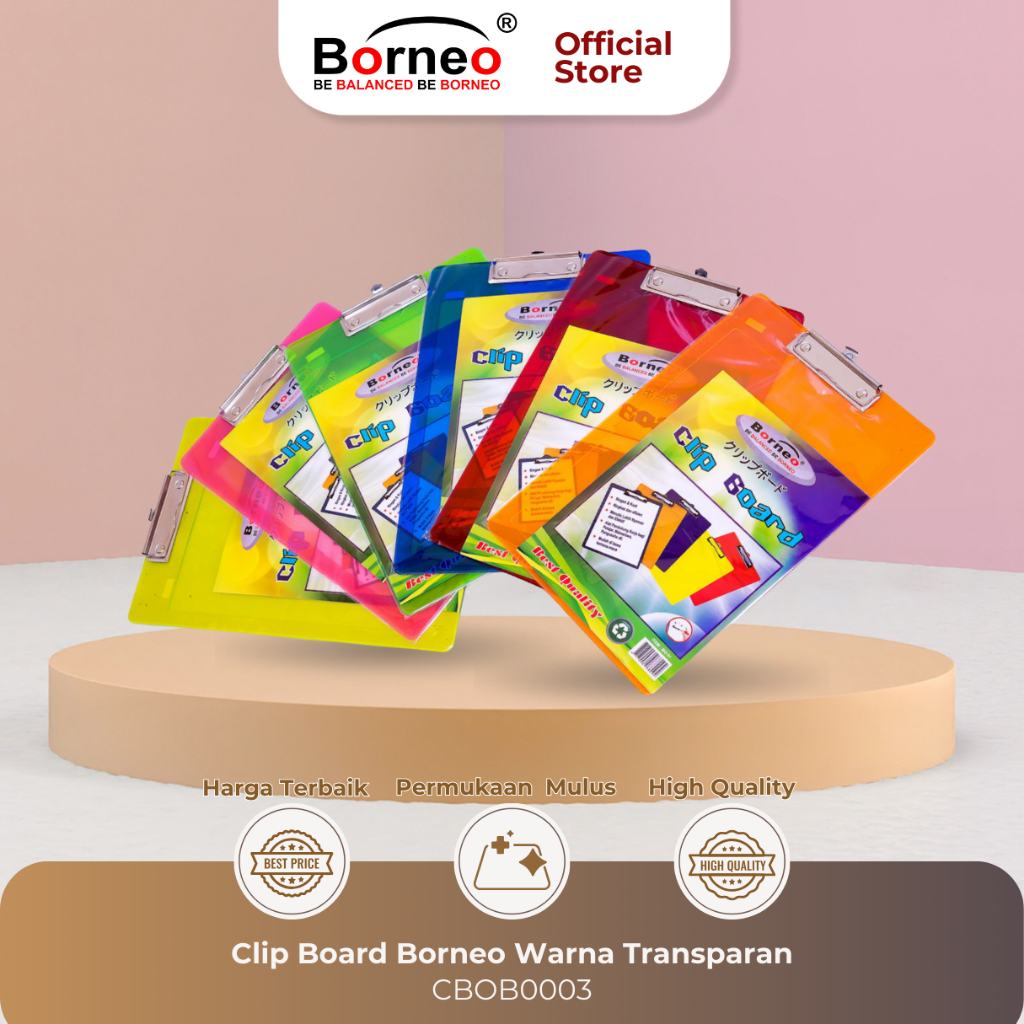 

Borneo Clip Board Transparan