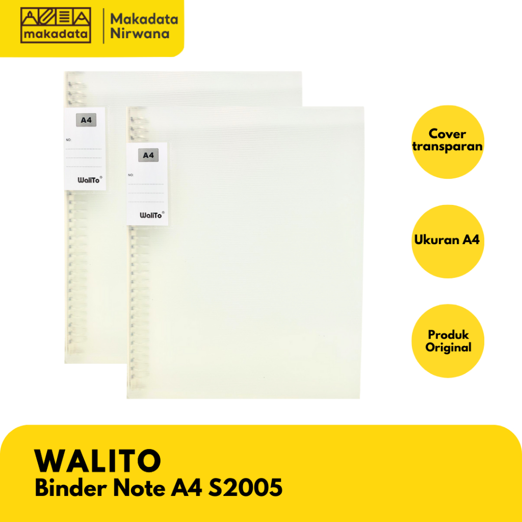 

BINDER WALITO A4 TRANSPARAN S2005 (1 PCS) MURAH
