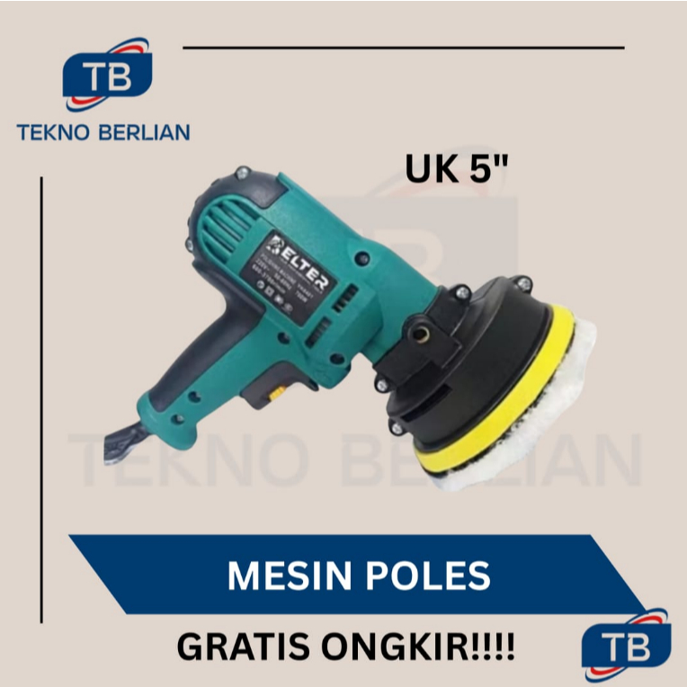 BELTER Mesin Poles Listrik Mobil Motor 5 Inch Alat Polisher 5"