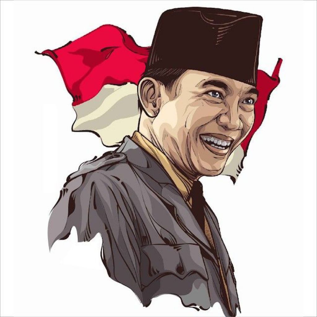 Stiker poster IR SOEKARNO & MOH HATTA
