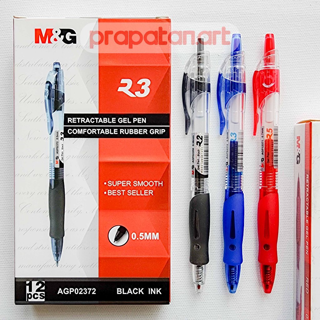 

M&G Retractable Gel Pen 0.38mm-0.7mm | Pena Jel | Pulpen