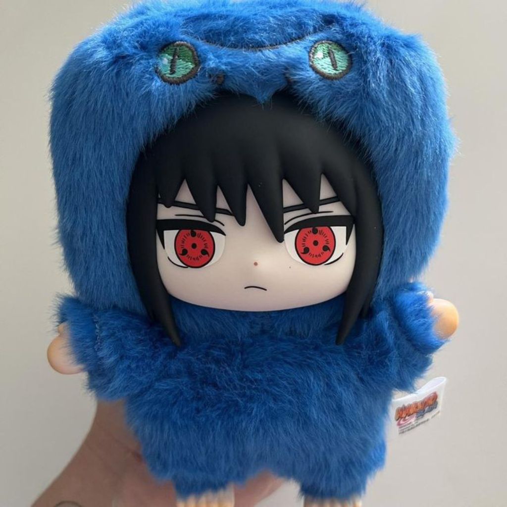 (Ready Stok) Top Toy Naruto Beast Party Plush Blind Box And Selected Keychains  - Sasuke Uchiha -