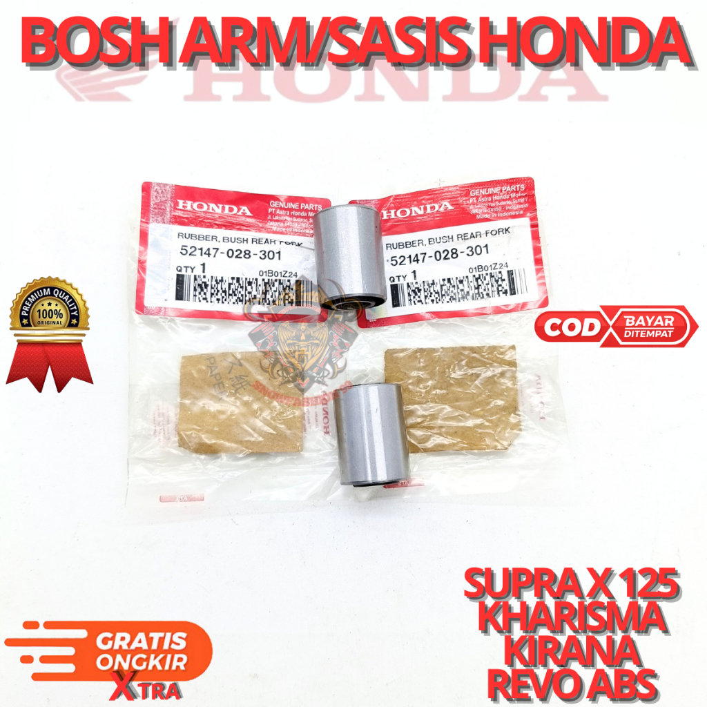 BOSH ARM/SASIS HONDA UNTUK MOTOR SUPRA X 125,KHARISMA,KIRANA,REVO ABS.AHM BERKUALITAS ORIGINAL ASLI 