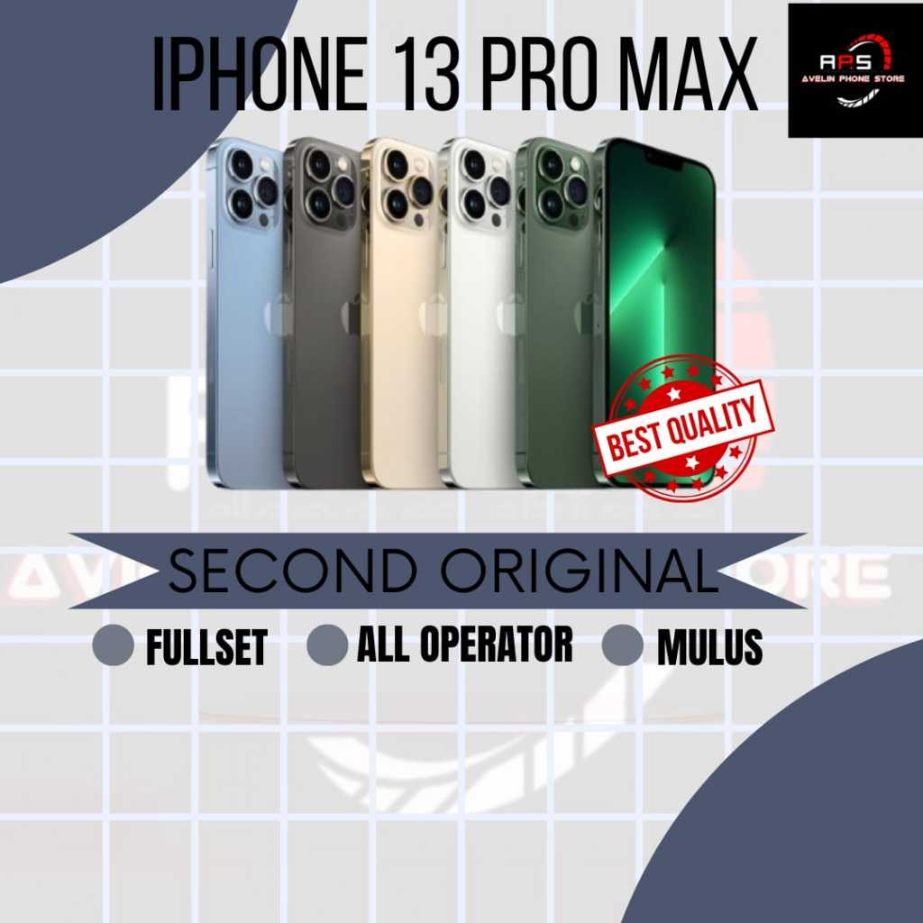 Iphone 13 PRO MAX 128GB 256GB SECOND ORIGINAL MULUS