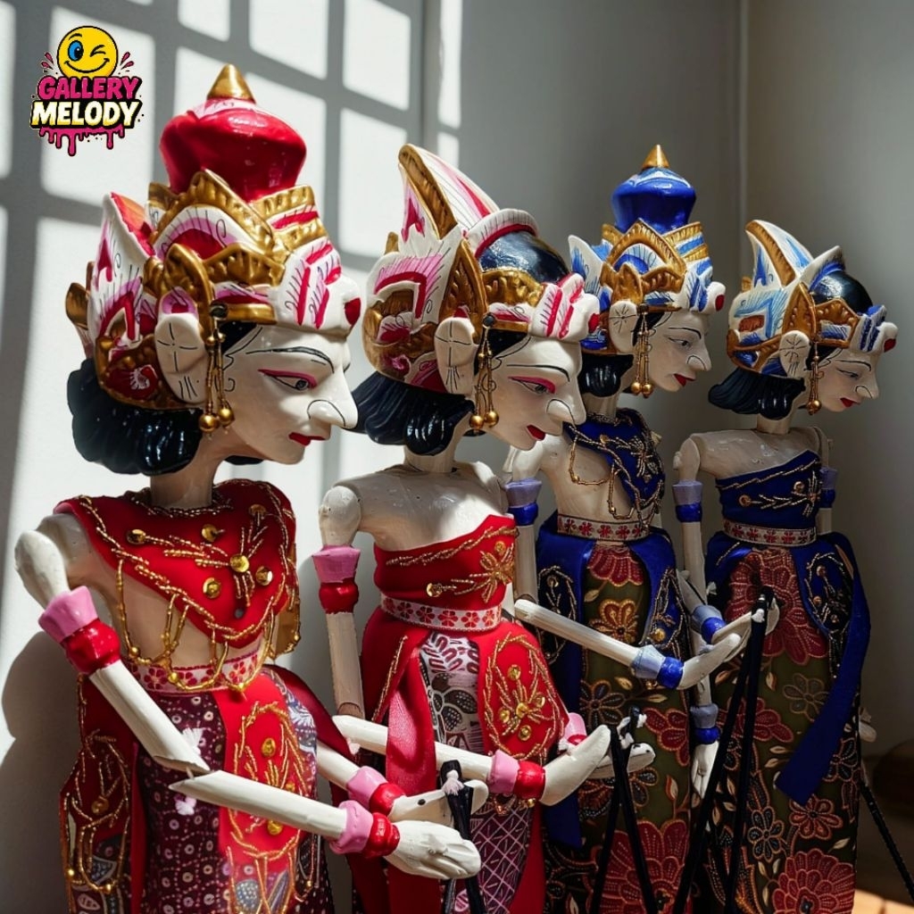 Wayang Golek Couple Rama&Sinta Medium 50cm(1set)