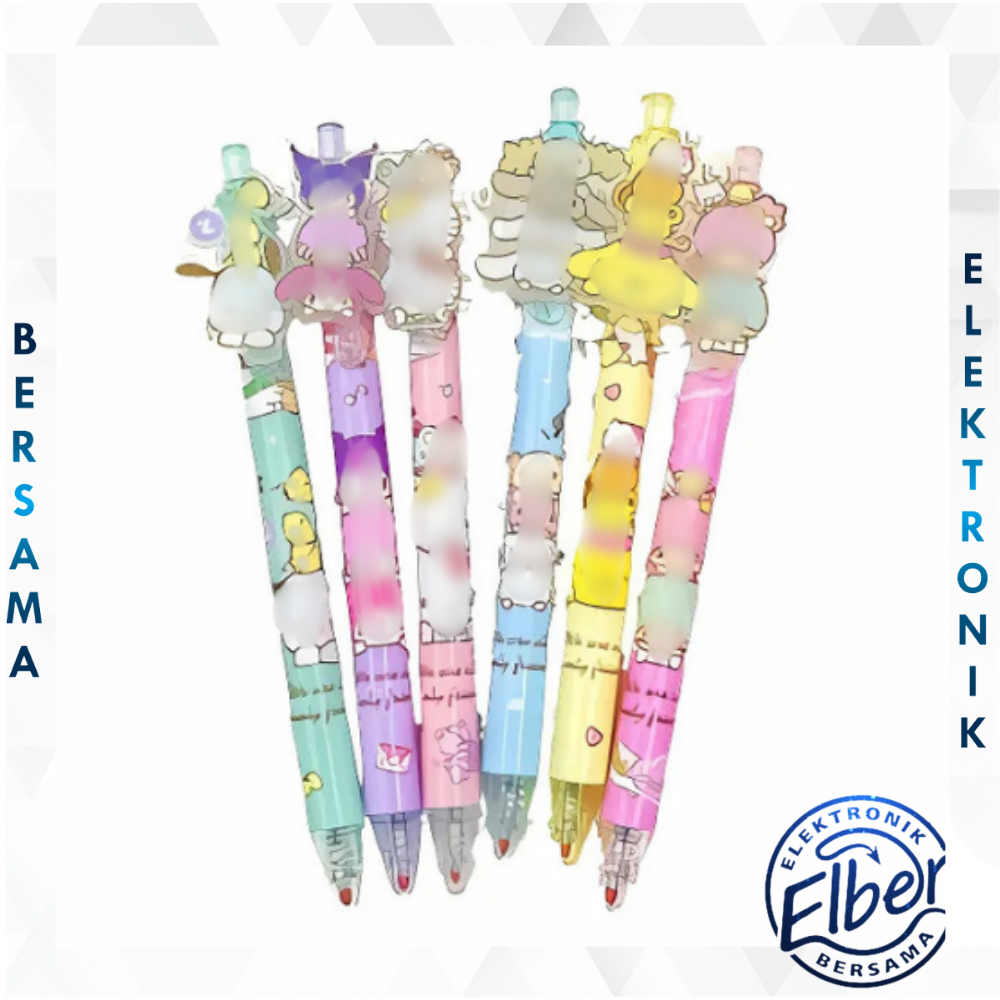 

ELBER PEN GEL MODEL CETEK KLIK MELODY CINNAMOROLL KUROMI/PULPEN LUCU AKRILIK KARAKTER Y3362