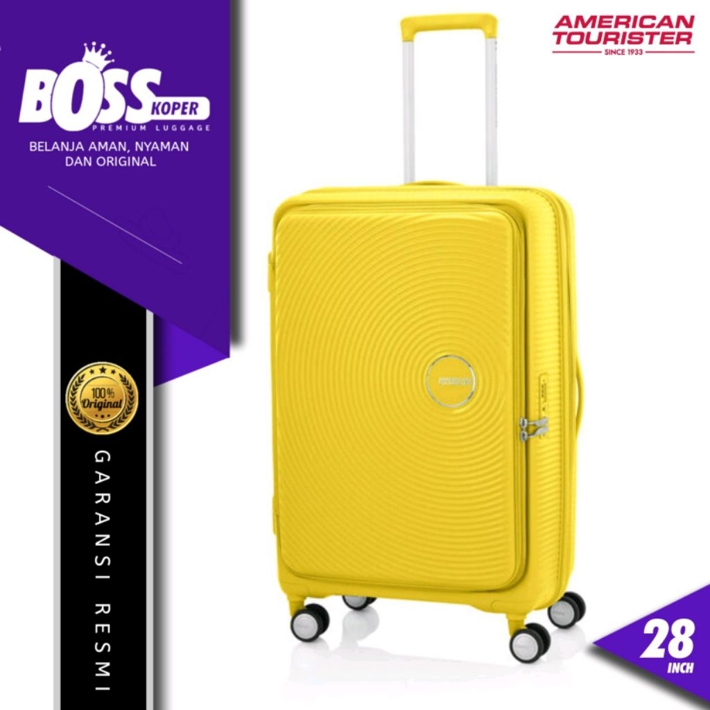 Koper Besar/Large AMERICAN TOURISTER curio 28 inch Buka Depan Expandable by samsonite Original
