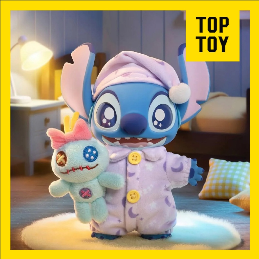 TOPTOY - Disney Stitch Dress-Up Show Series Vinyl Plush Blind Box Gantungan Tas Lucu Karakter Stitch