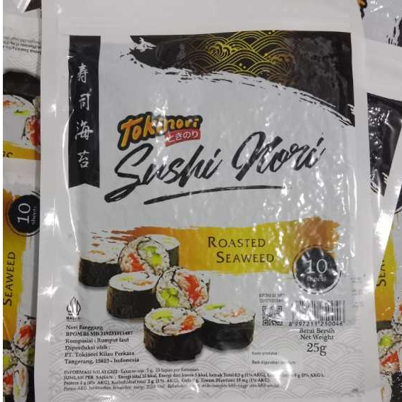 

Sushi Nori Spesial/ Tokinori Yaki Nori Sushi HALAL 10 Lembar
