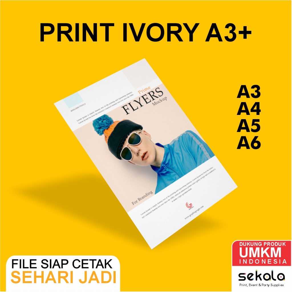 

PRINT IVORY A3+ 210gr / 230gr / 260gr / 310gr / Custom Desain