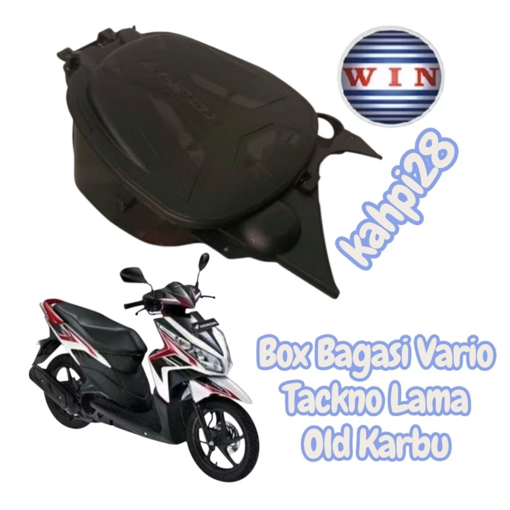 Box Bok Bagasi+Tutup Motor Vario Tekno Tecno Techno 110 Karbu Win Berkualitas