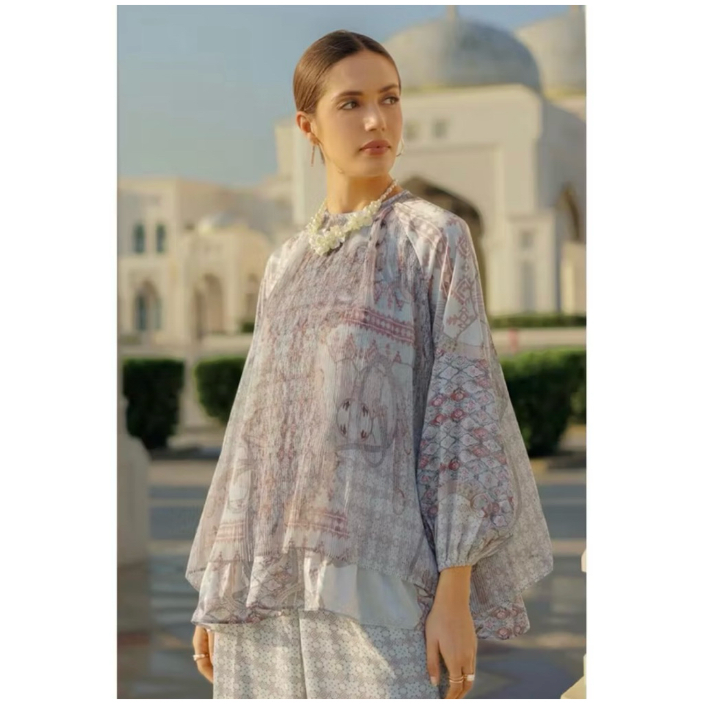Benang Jarum Festive Pleated Blouse