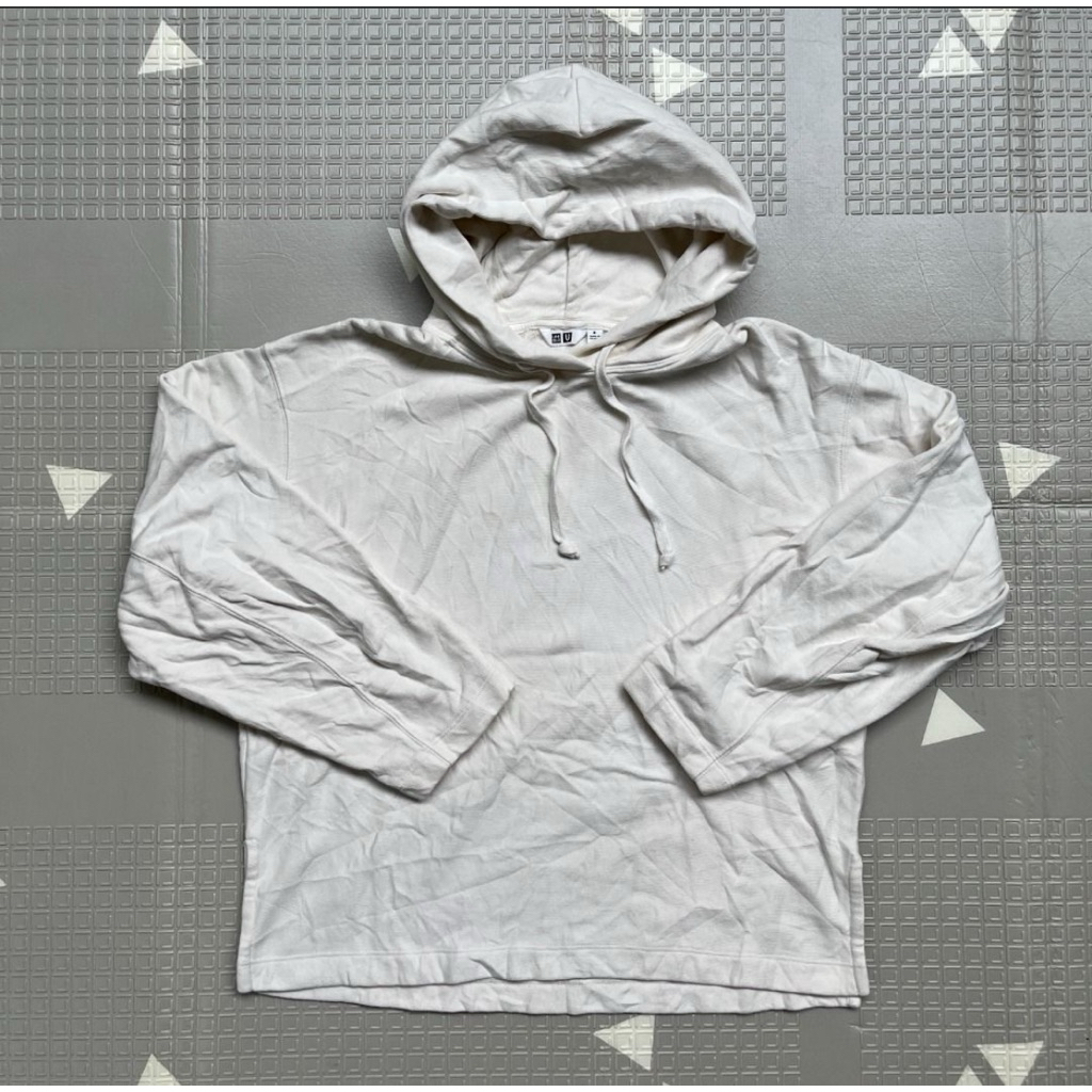 UNIQLO U Hoodie White / Hoodie Uniqlo Putih