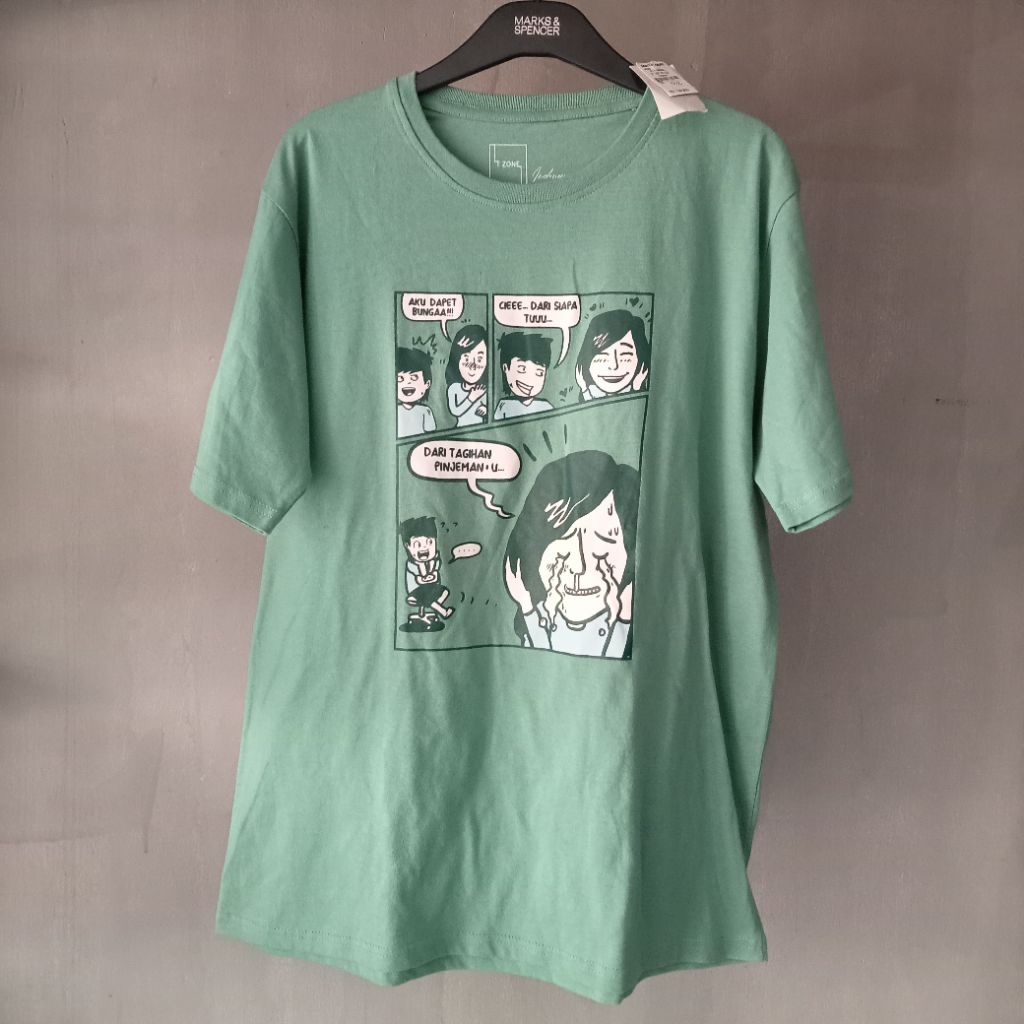 T Zone Short Sleeve T-Shirt Print Indo Bgt Theme Comic 2