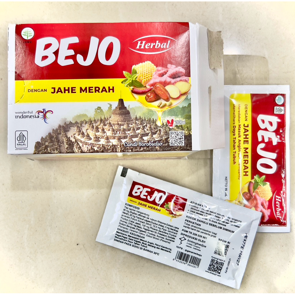 

Herbal Bejo Madu Dengan Jahe Merah 15ml/sachet 12sachet/box