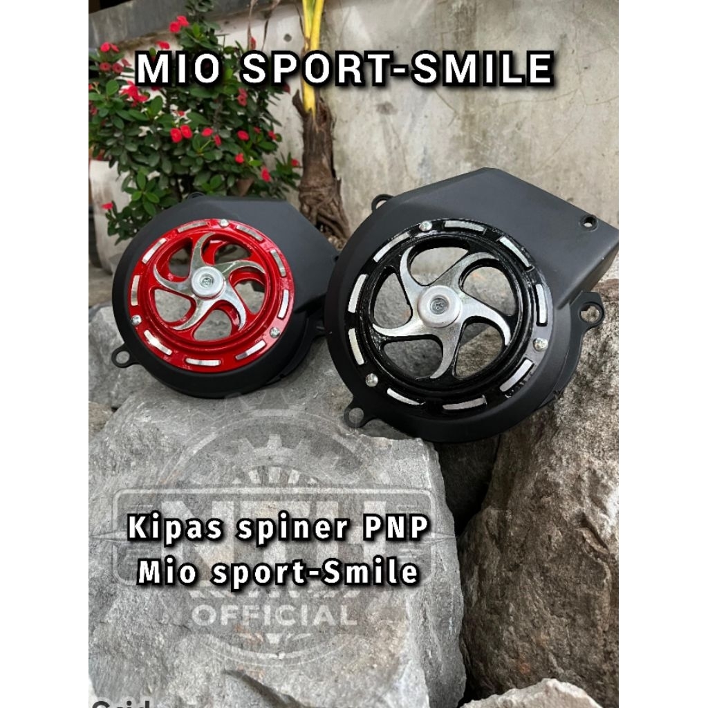 Kipas spiner Mio sporty Mio smile paket lengkap kipas + spinner asesoris motor Mio sporty/smile