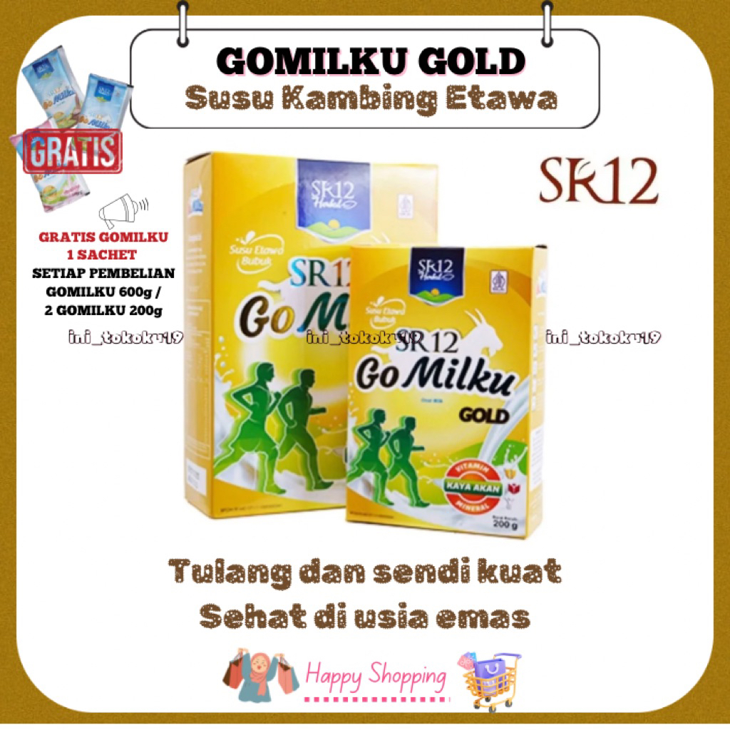 

Gomilku Gold SR12 Susu Kambing Etawa Herbal Tanpa Gula, Mendukung Kesehatan Tulang, Sendi, dan Imun Tubuh
