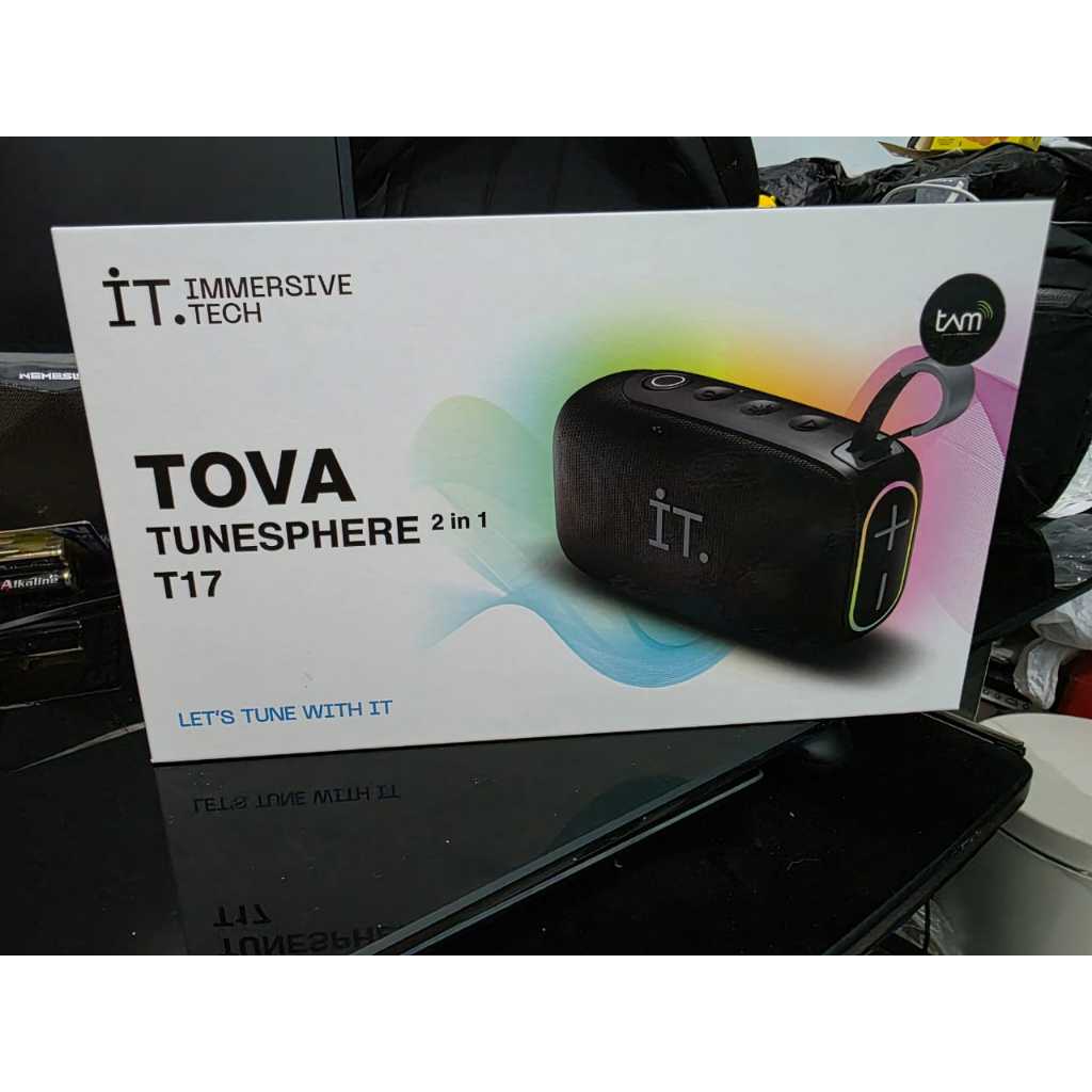 Speaker Bluetooth Immersive Tech Tova Tunesphere 2 in 1 T17