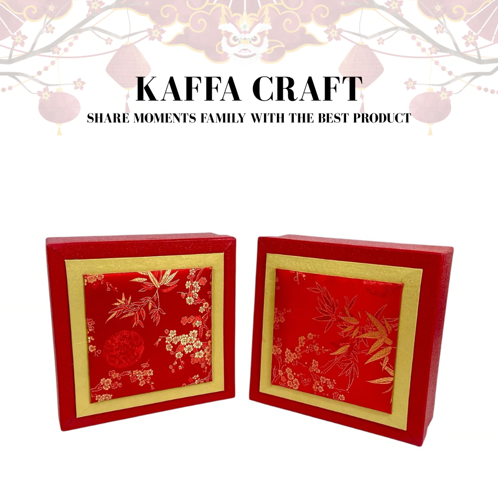 

KAFFA CRAFT - Box Premium Edisi Imlek Tempat Penyimpan Bentuk Kotak Box Hampers Chinese New Years