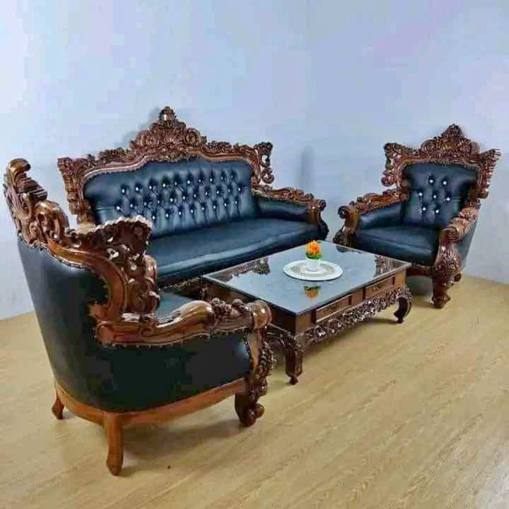 SOFA TAMU MEWAH JEPARA UKIR ASLI