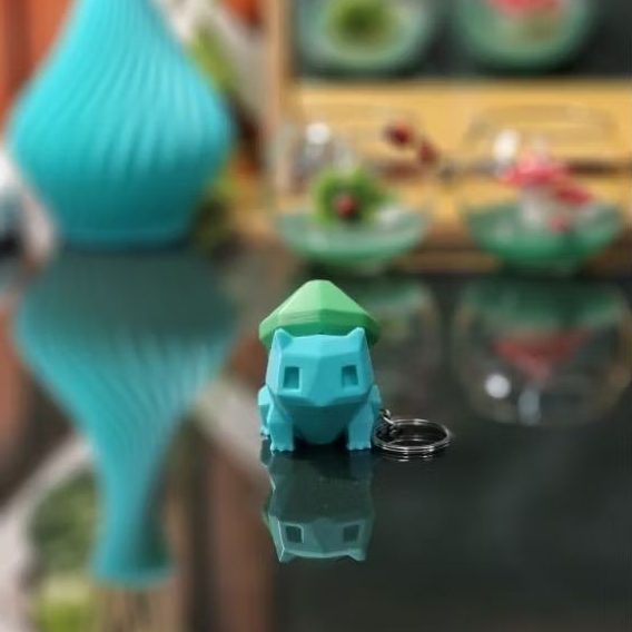 Koleksi Keychain Bulbasaur Gantungan Kunci Pokemon Switch Mechanical Keyboard Clicker