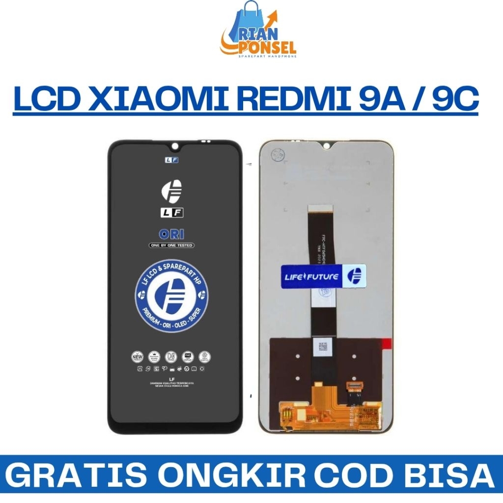 LCD Touchscreen Xiaomi Redmi 9A / 9C  Original Fullset Life Future Touchscreen Ori Lf kualitas Terba