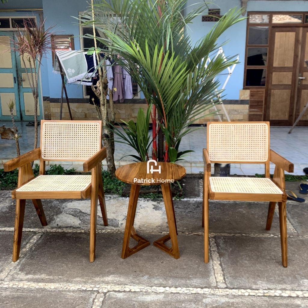 Set kursi tamu rotan kursi tamu rotan A kursi teras rotan minimalis