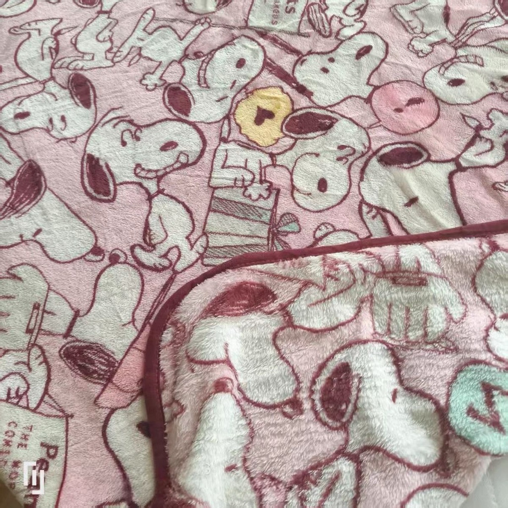 [PREORDER] Selimut Snoopy Flanel Lembut – Selimut Sofa / Selimut Tidur 100x140 cm