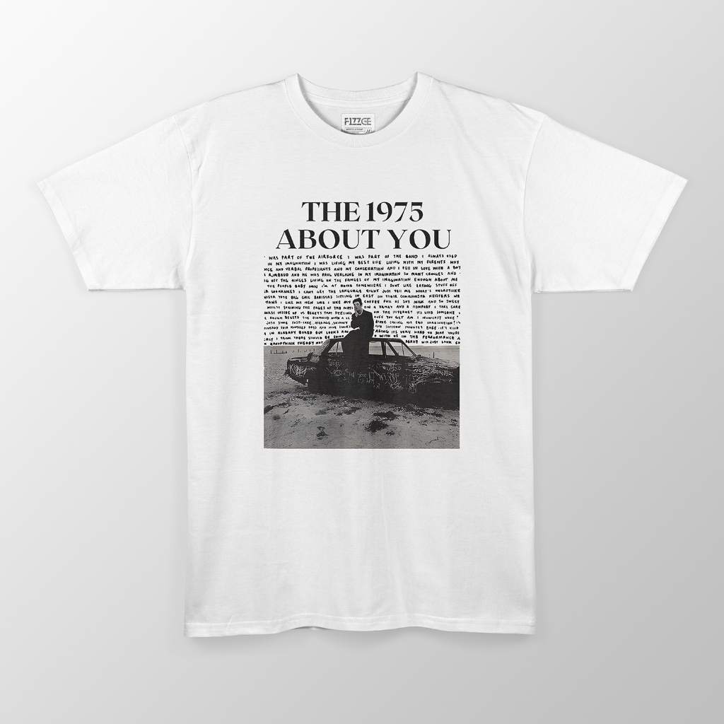 The Monseur Gallery T-shirt Pria Retro The 1975 About You Street Style / Kaos About You The 1975