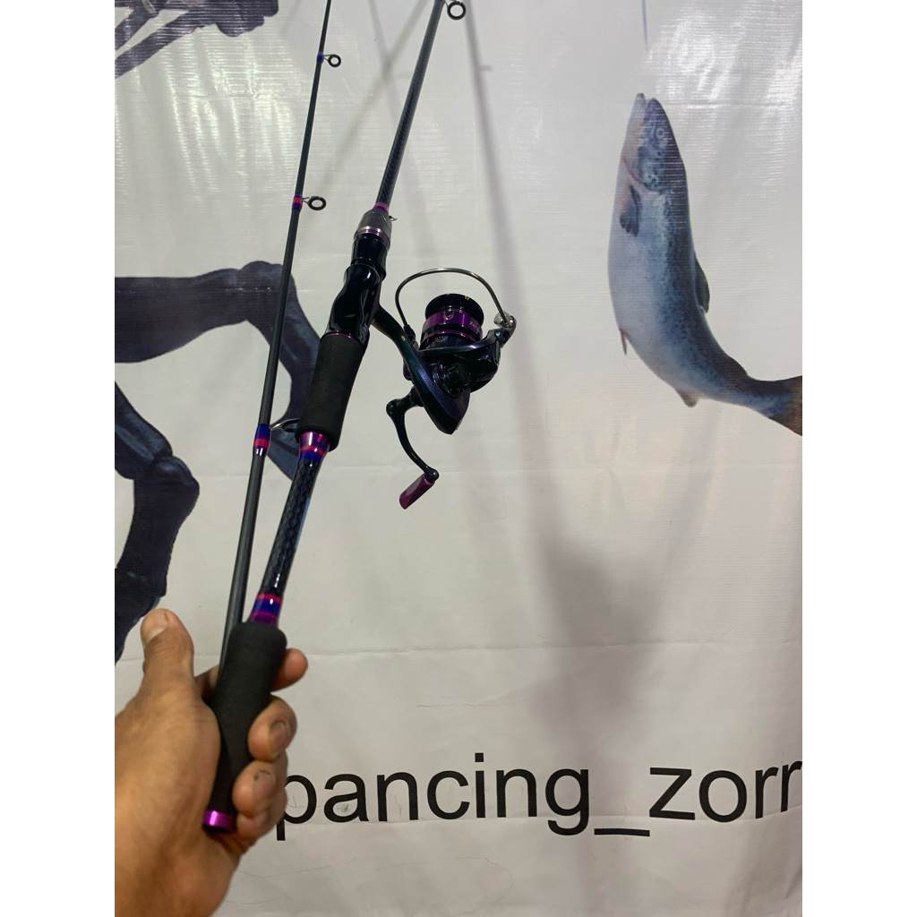 joran zorro unggu set reel zorro bc dan tyfe spining reel